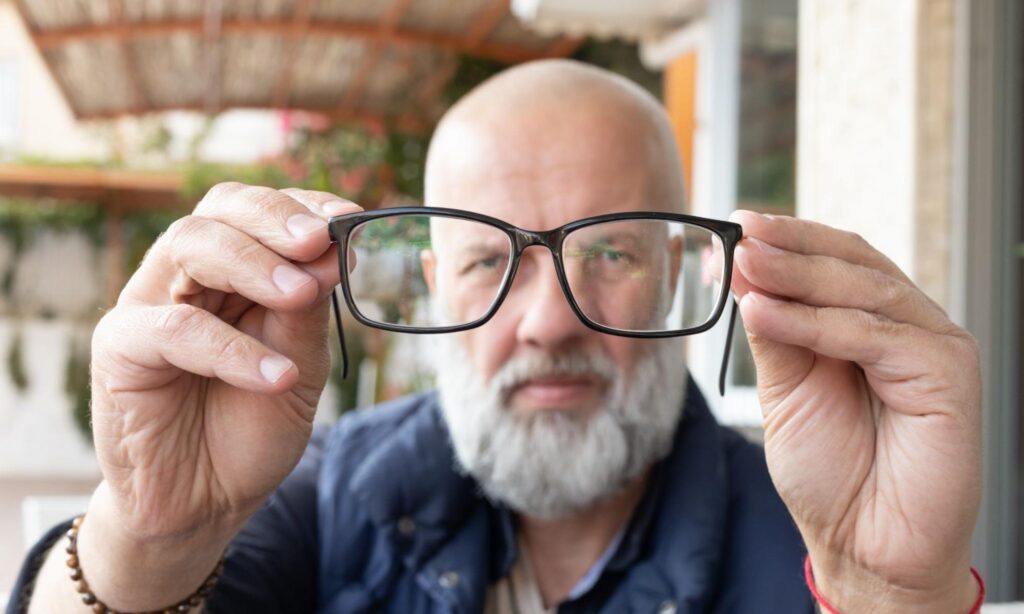 Man needing presbyopia treatment