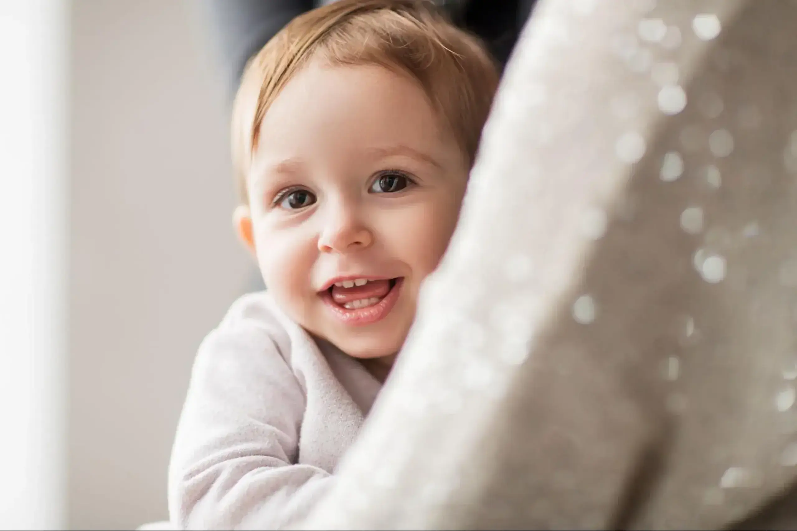 Baby with congenital cataracts