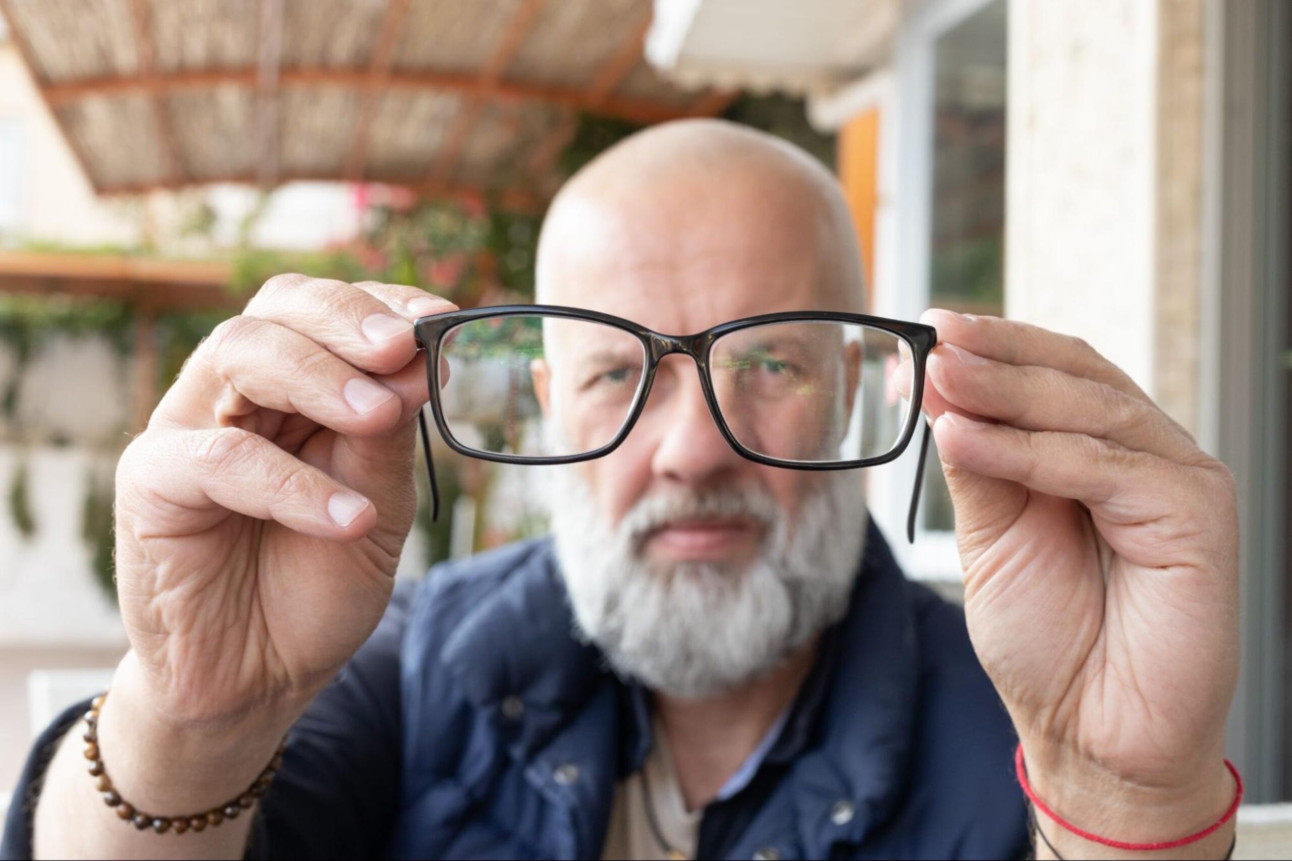 Man needing presbyopia treatment